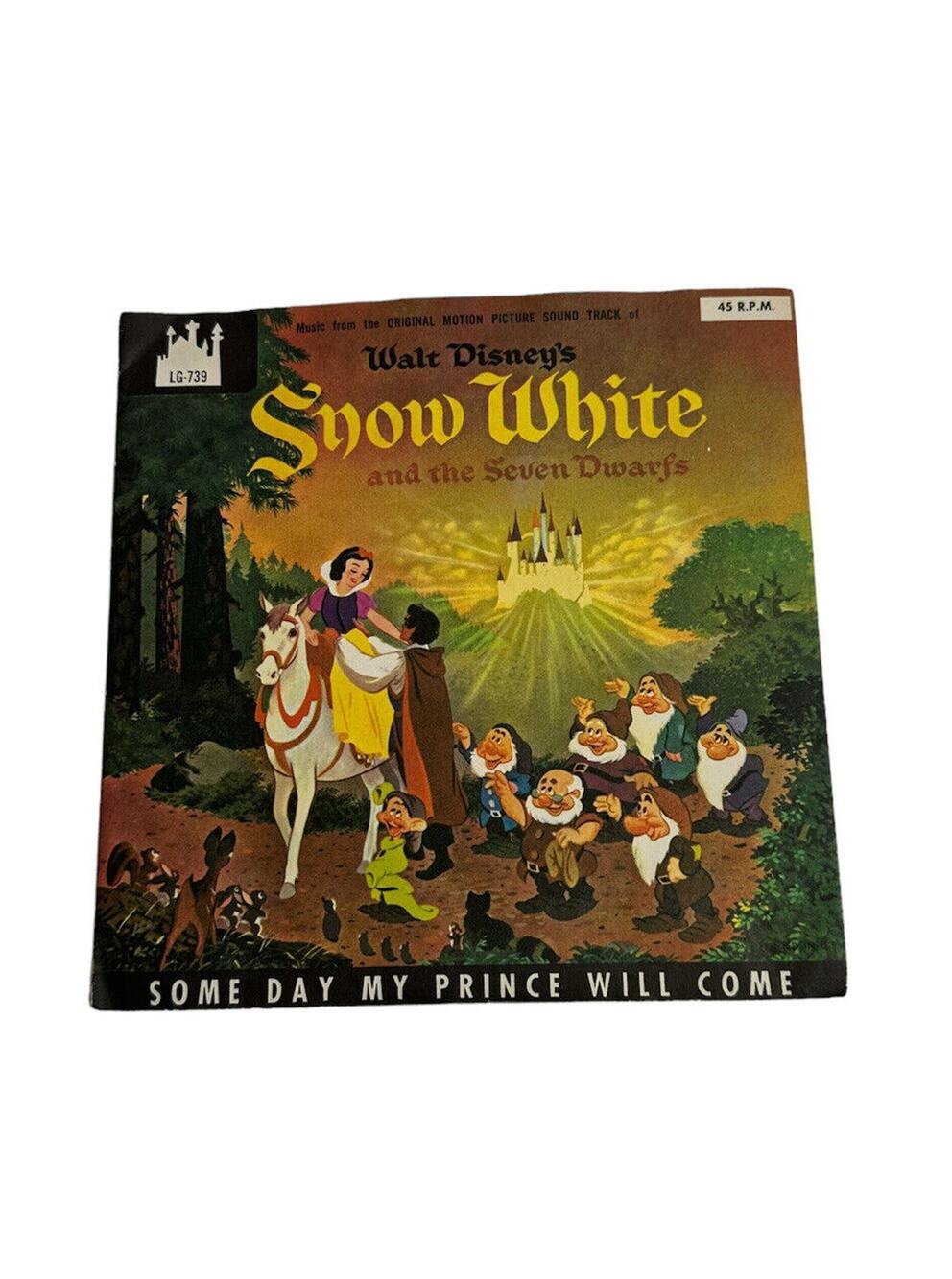 Vintage Disney Snow White and the Seven Dwarfs 1968 Vinyl Lp Record